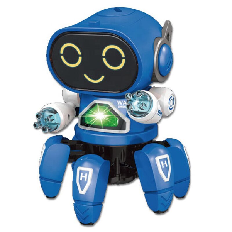 최신 어린이용 전기 교육 원격 제어 춤추는 로봇 장난감, 음악과 빛
